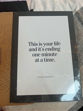 Displate metal poster Fight Club quote
